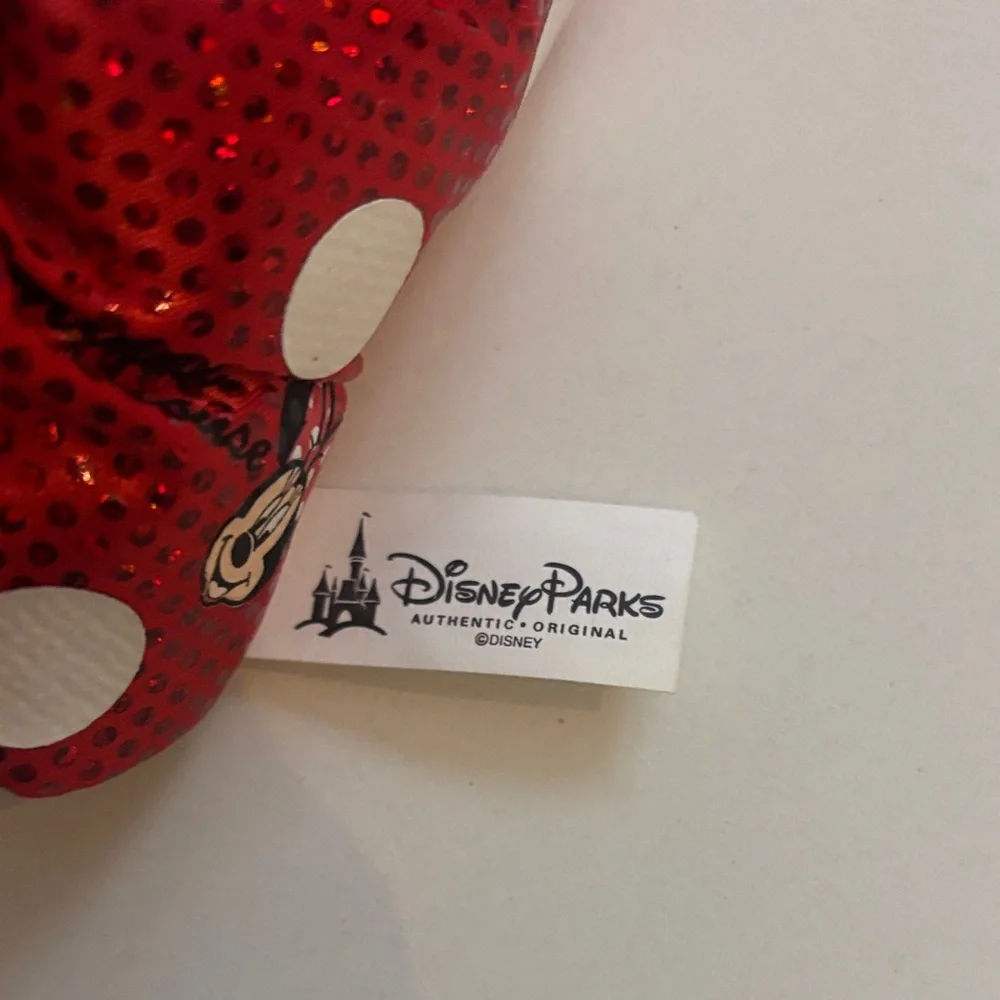 Disney Red and White Minnie Mouse Sequin Bow